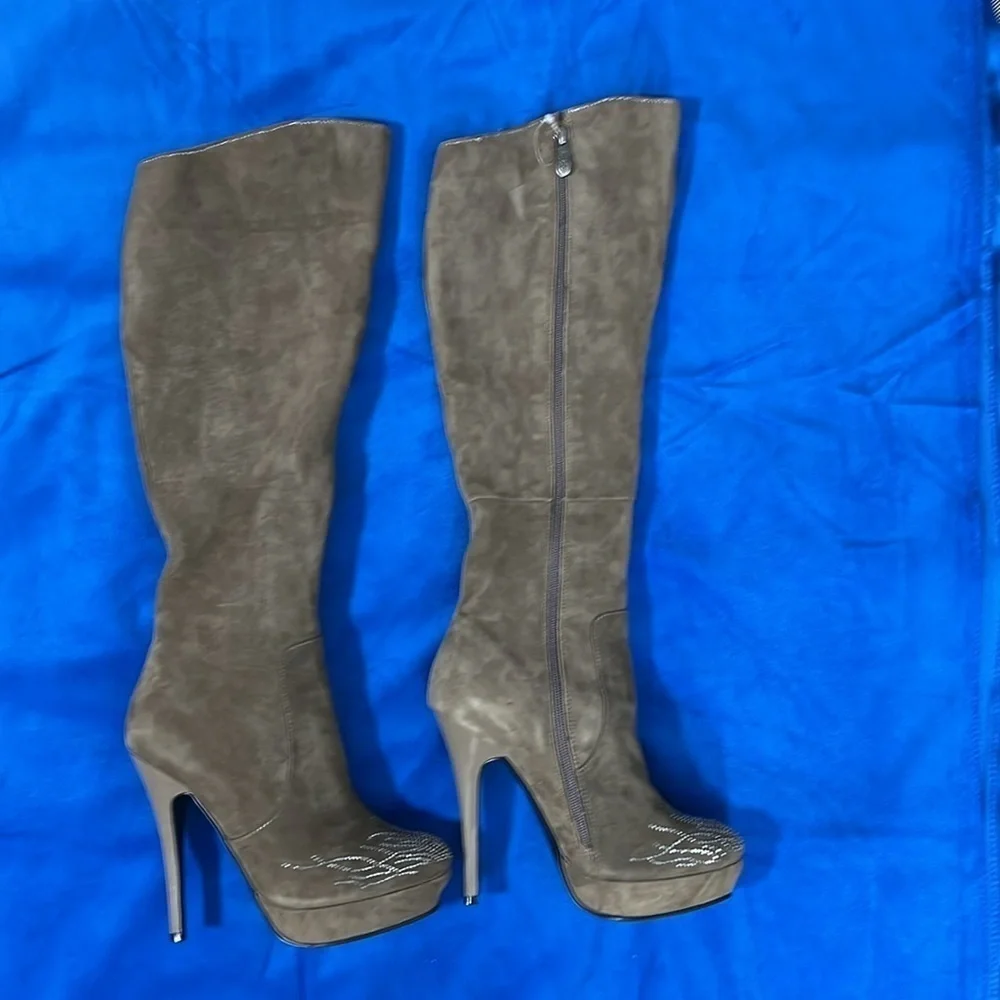 ⭐️ Sexy Knee-high platform boots with sparkle design- size 38 - Picture 5 of 15